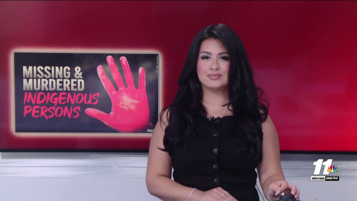 Locals hold a vigil for missing and murdered indigenous women