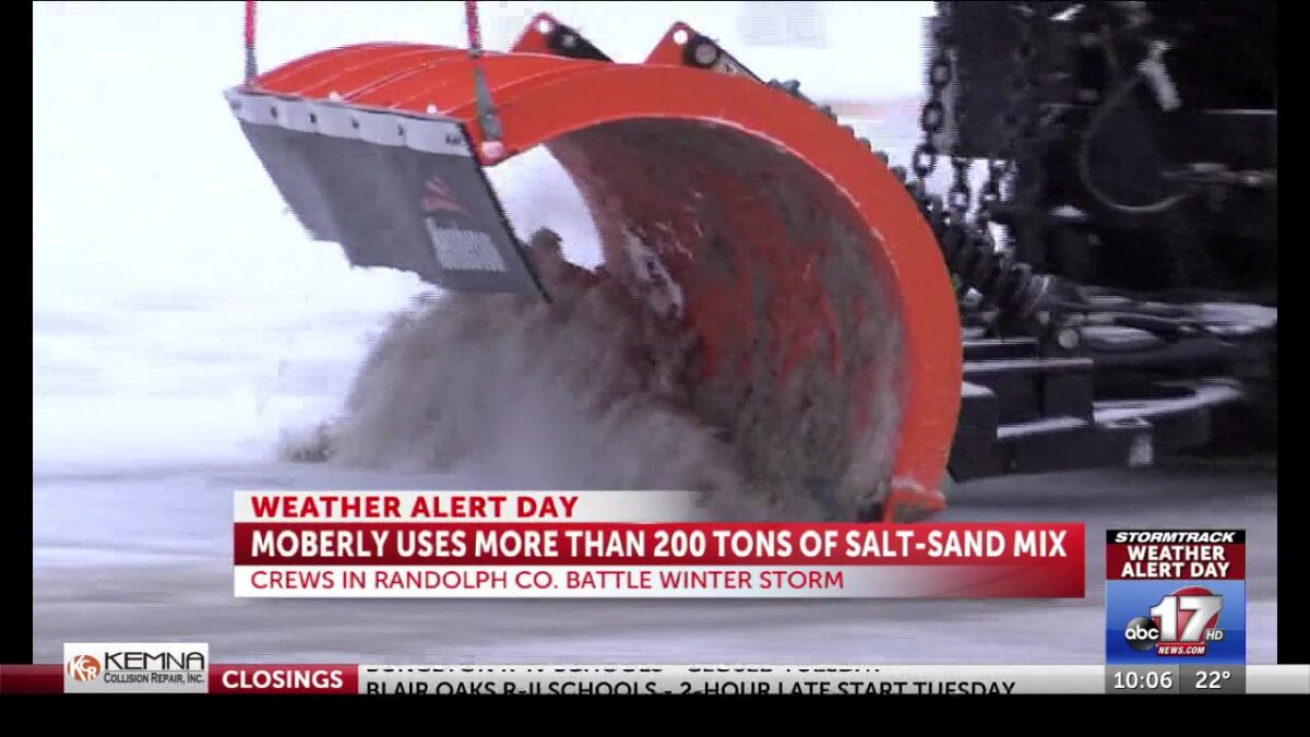 Moberly uses nearly half of salt-sand mix supply to battle first winter storm