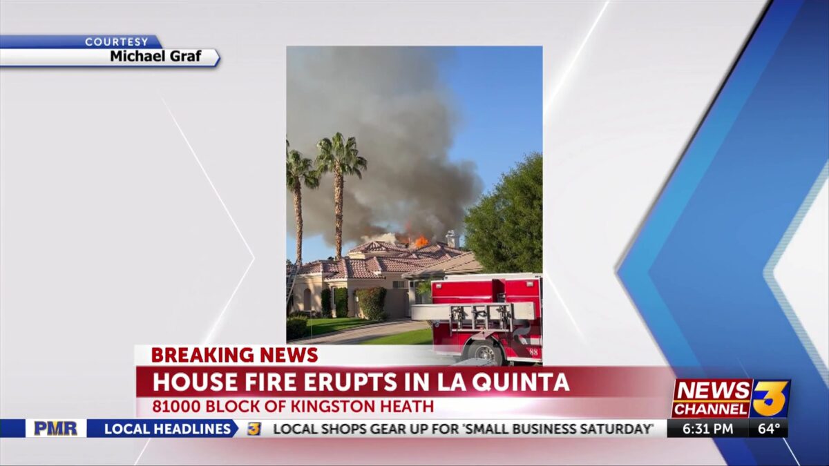 Firefighters contain house fire in La Quinta