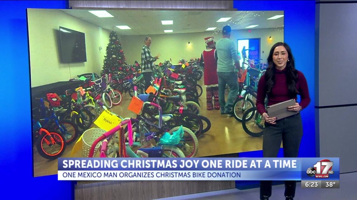 Mexico man gives away more than 170 bikes to spread holiday cheer