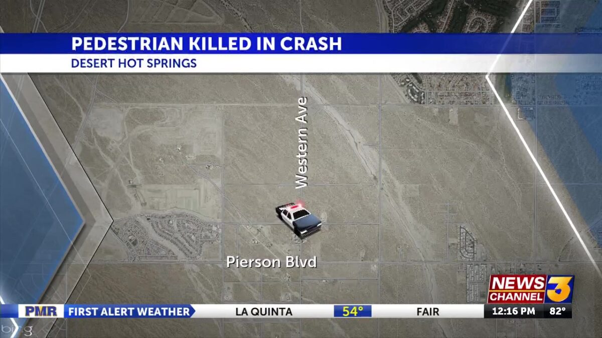 51-year-old man killed in crash early Thursday morning in Desert Hot Springs