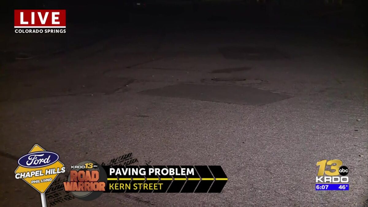 Neighbors along an east Colorado Springs street succeed in getting it moved up on paving list