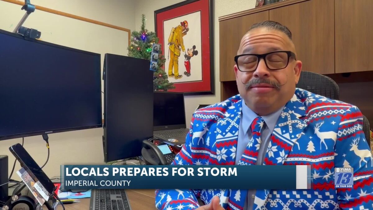 Imperial County locals prepare for storm