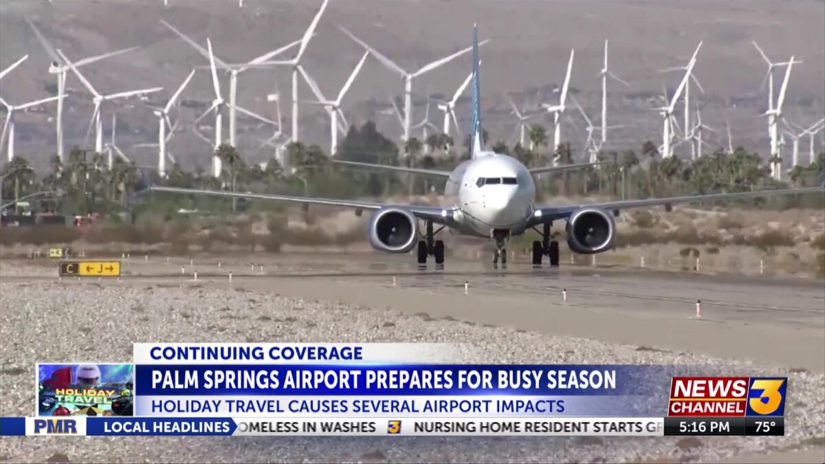 Palm Springs International Airport prepares for busy holiday season