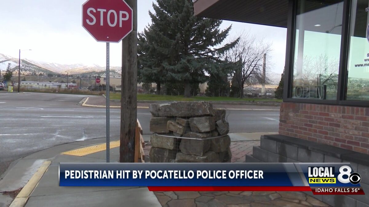 Pocatello officer cited for hitting pedestrian