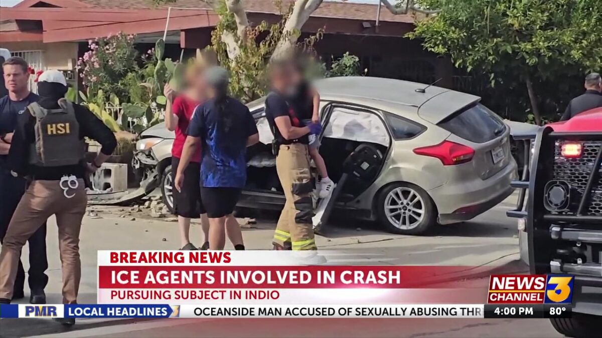 ICE agents involved in crash after pursuit from Salton City to Indio