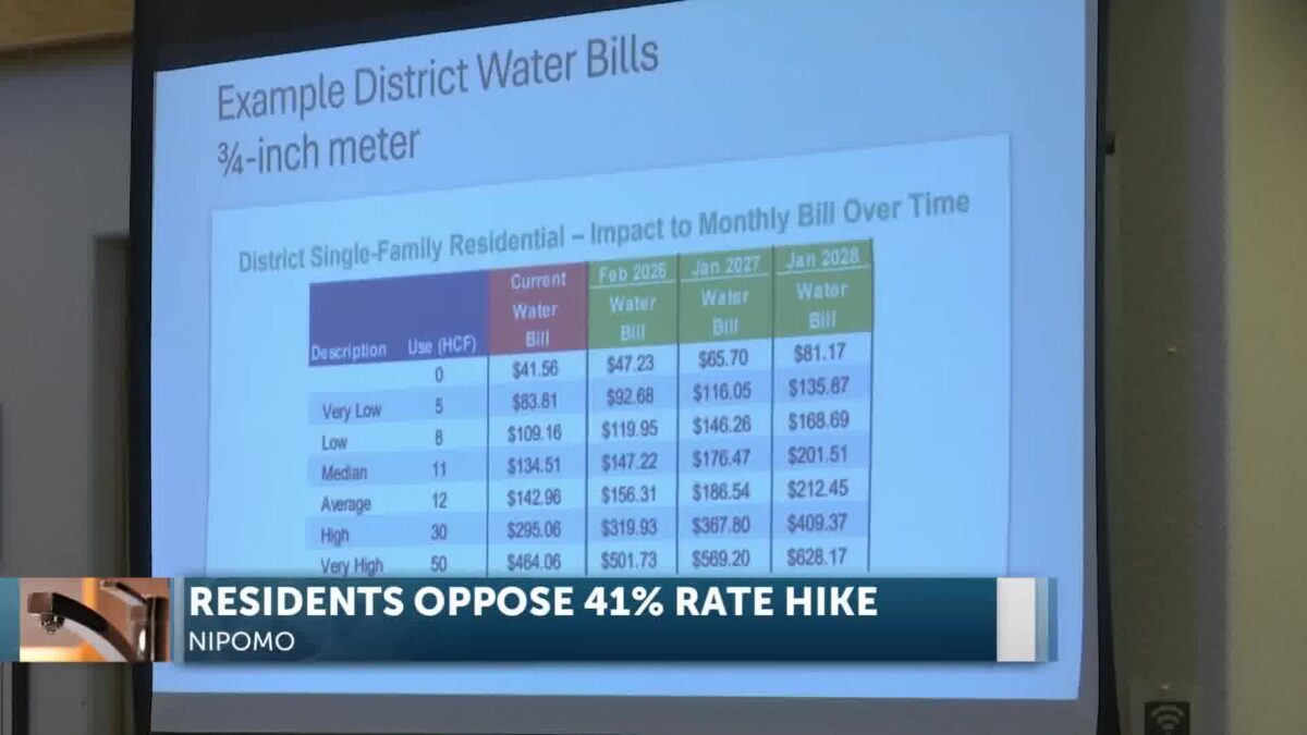 Nipomo Will Increase Water Rates Despite Community Protest