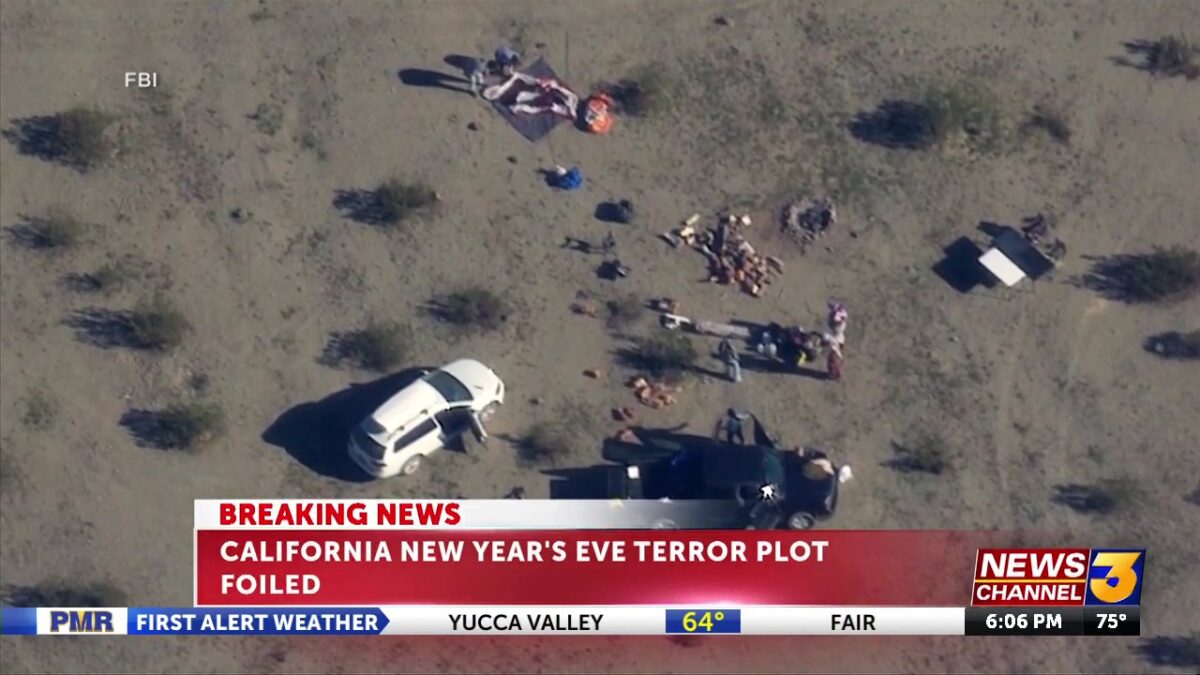 FBI arrests four people it says were planning to detonate pipe bombs on New Year’s Eve in California