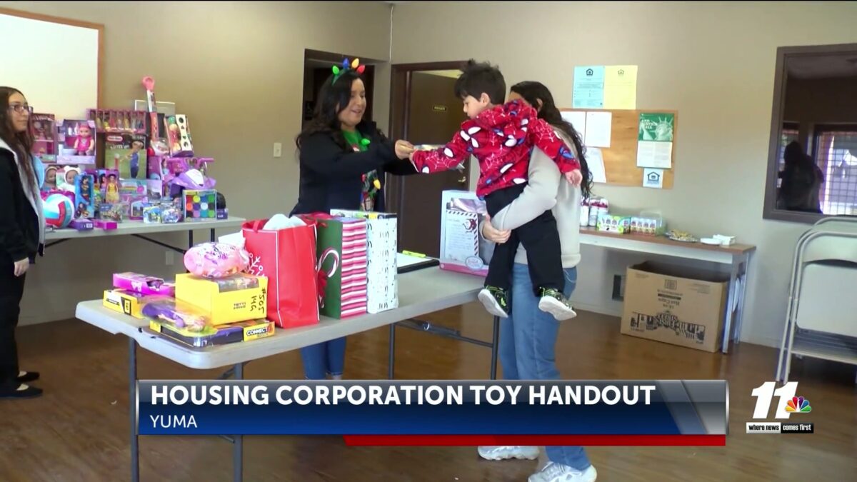 Housing Corporation of America hands out toys in Yuma