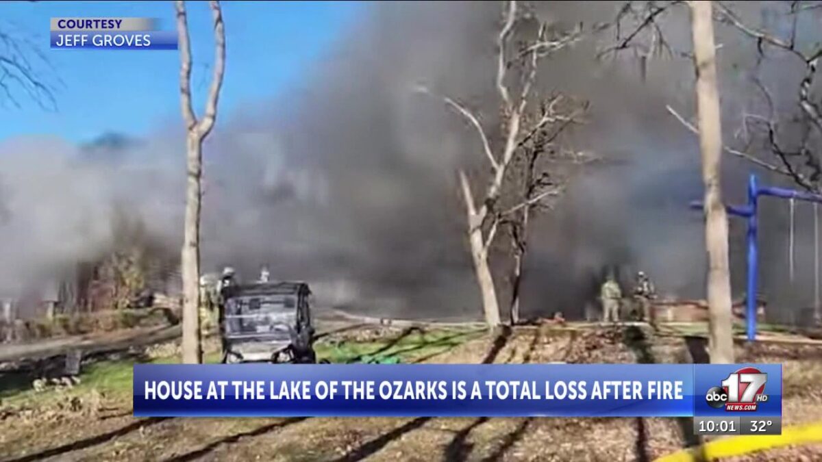 Lake of the Ozarks mansion considered total loss after fire