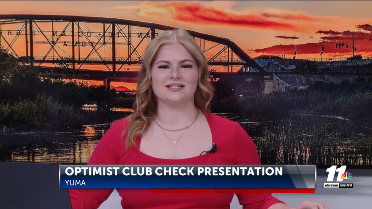 Sunrise Optimist Club of Yuma donates $7