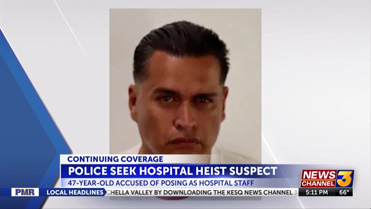 Man accused of stealing medical gear from hospitals worth thousands of dollars sought