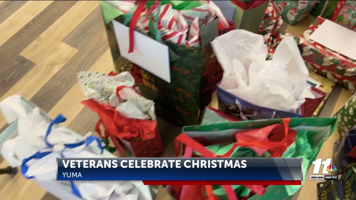 Dozens of veterans receive Christmas gifts at Yuma veterans home
