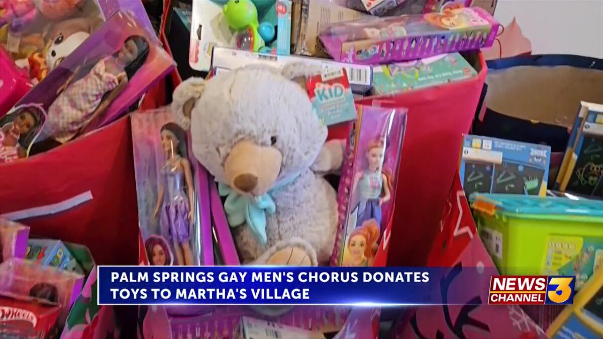Palm Springs Gay Men’s Chorus delivers gifts to Martha’s Village & Kitchen