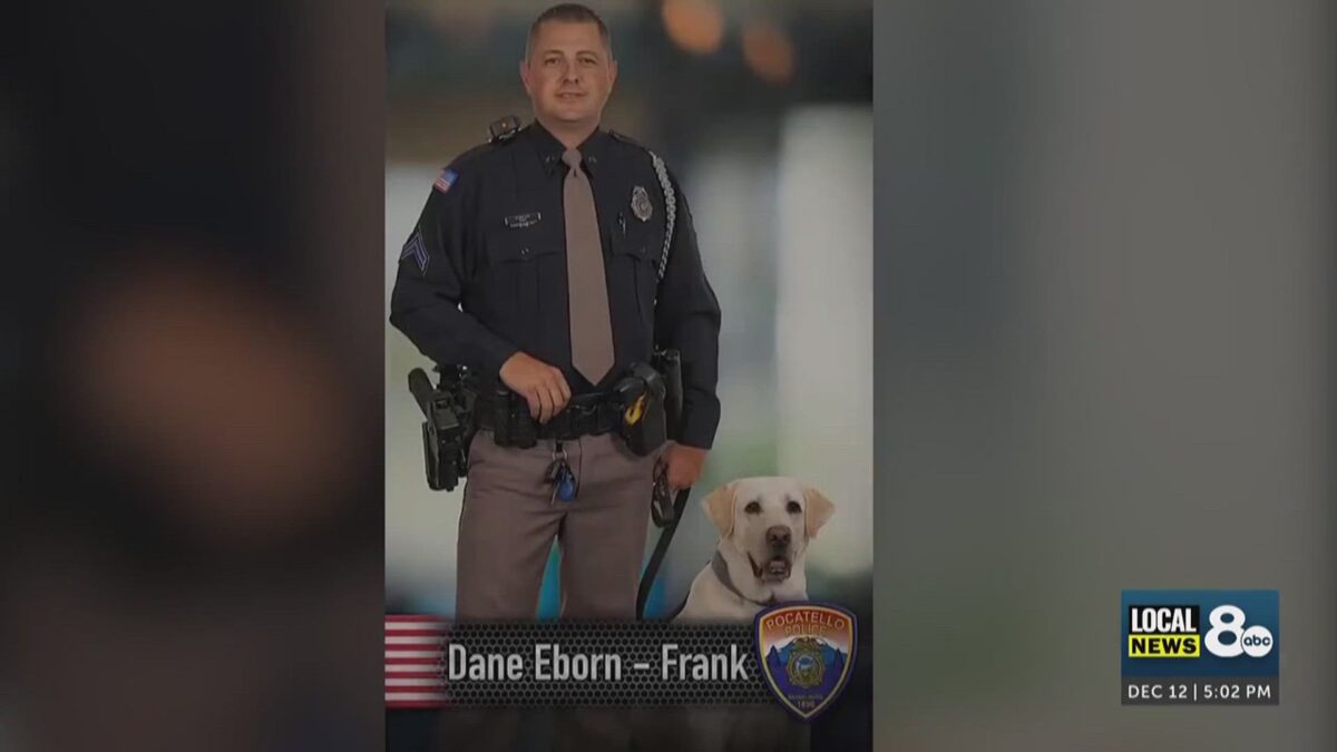 Pocatello PD honors K9 Frank