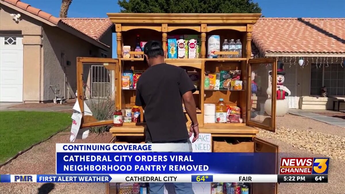 UPDATE: Cathedral City working to downsize resident’s food pantry