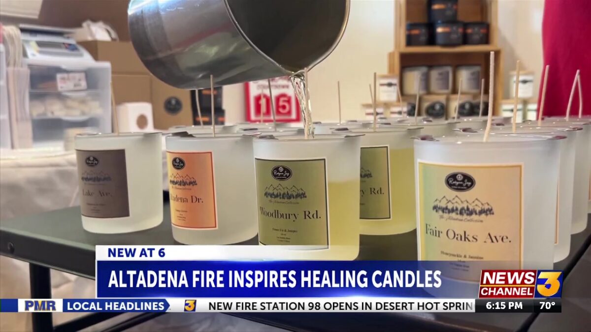 Coachella Valley resident creates candle collection supporting Eaton fire victims