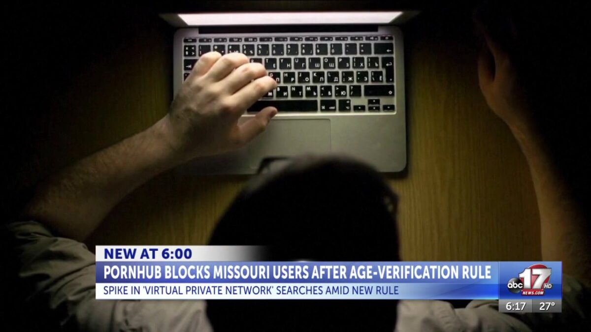 Pornhub blocks Missouri users as state enforces new age-verification rule