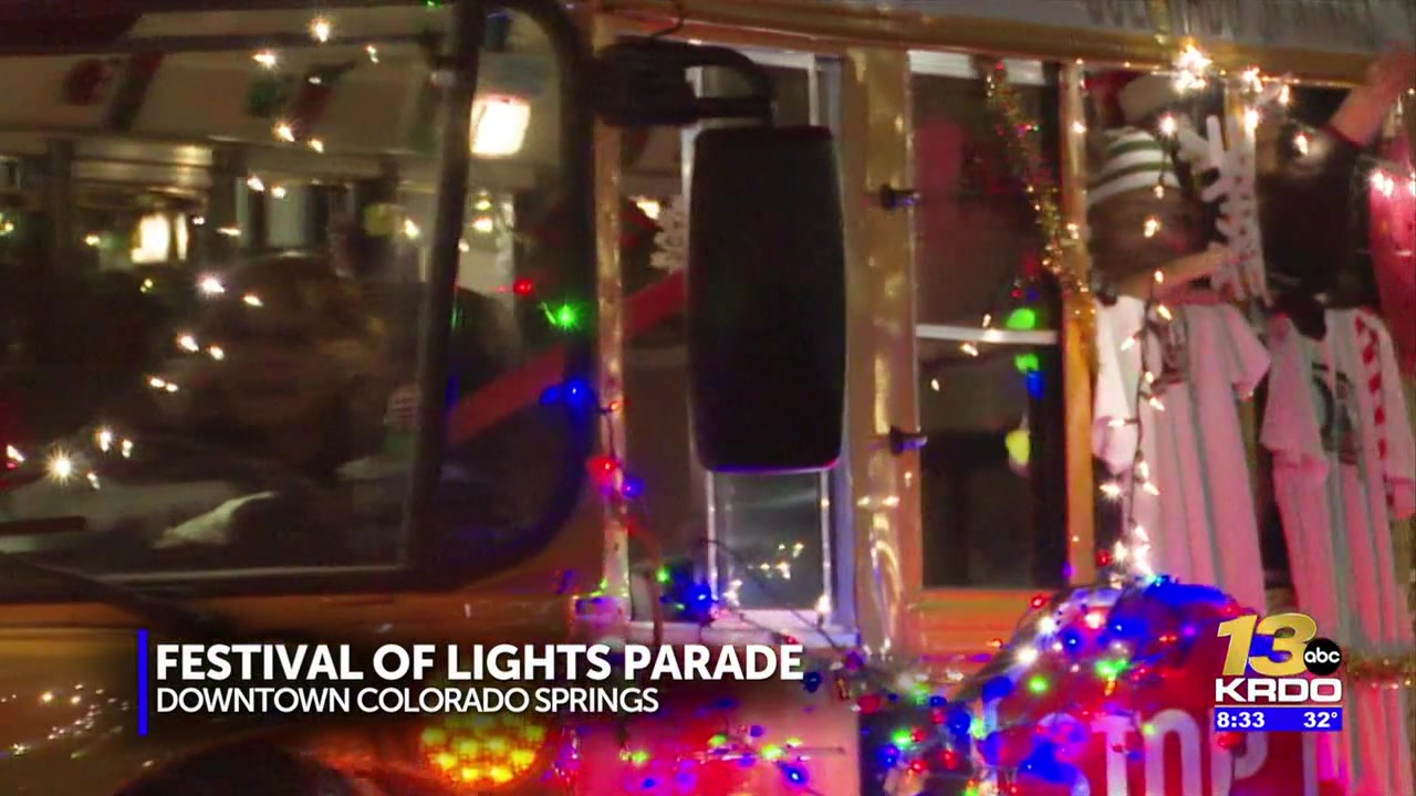 Festival of Lights Parade dazzles Downtown Colorado Springs