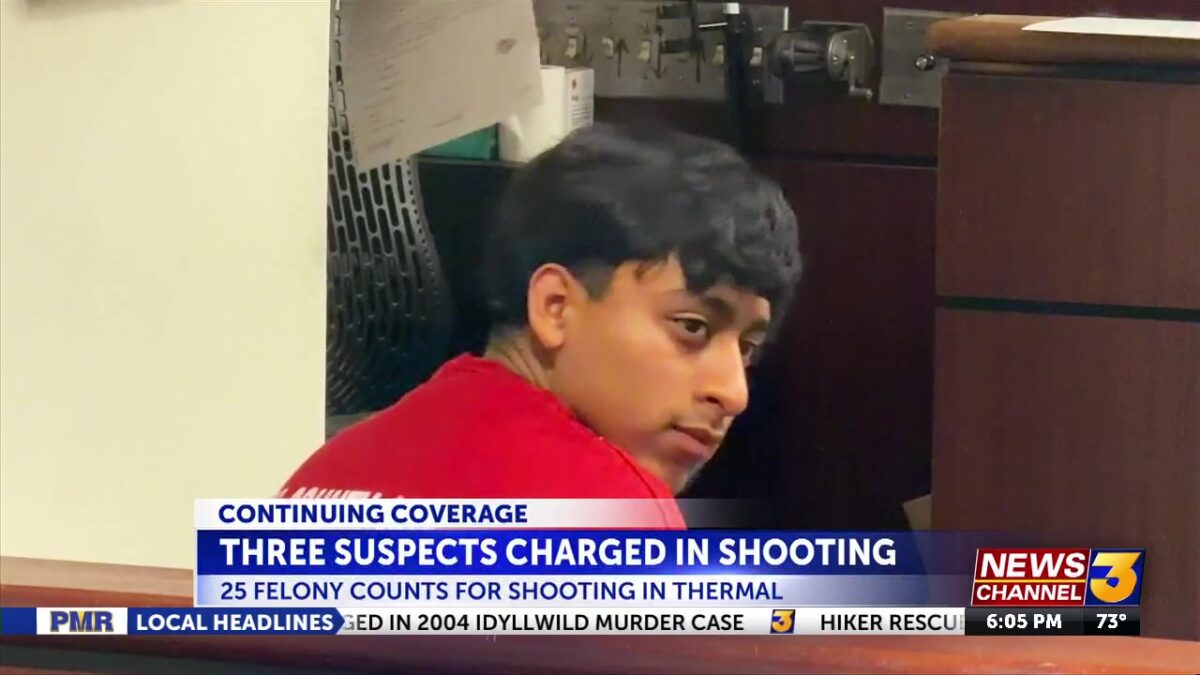 Three 18-year-olds charged with firing at crowded Thermal home