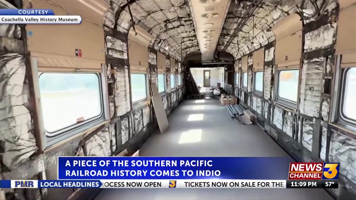 A piece of Southern Pacific history comes to Indio