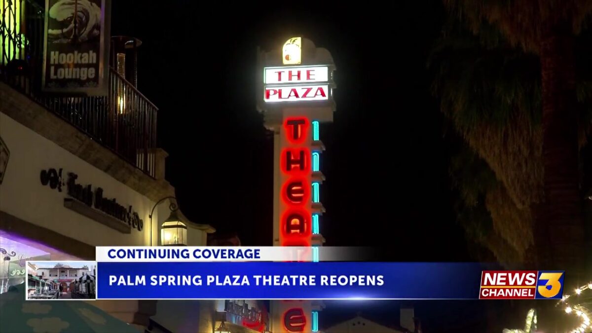 Historic Palm Springs Plaza Theatre now open