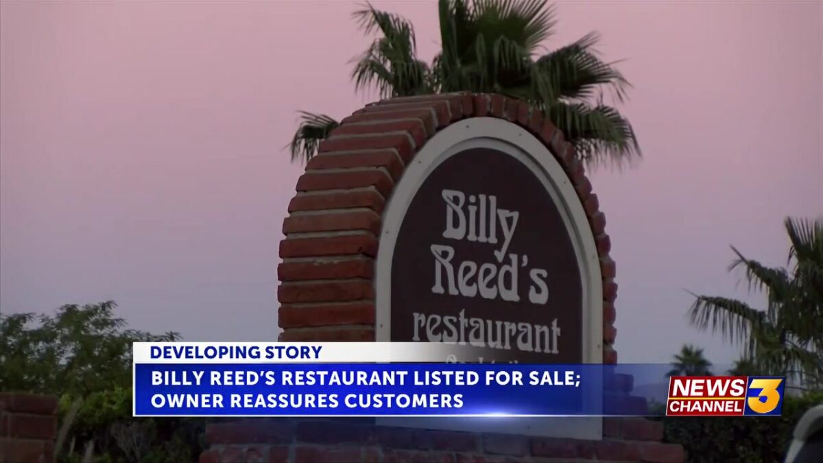 Beloved Billy Reed’s Palm Springs restaurant listed for sale; owner reassures customers