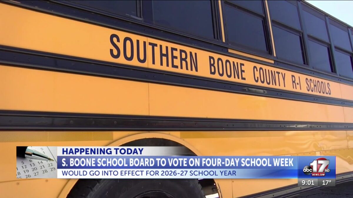 Southern Boone County School Board to vote on four-day school week proposal