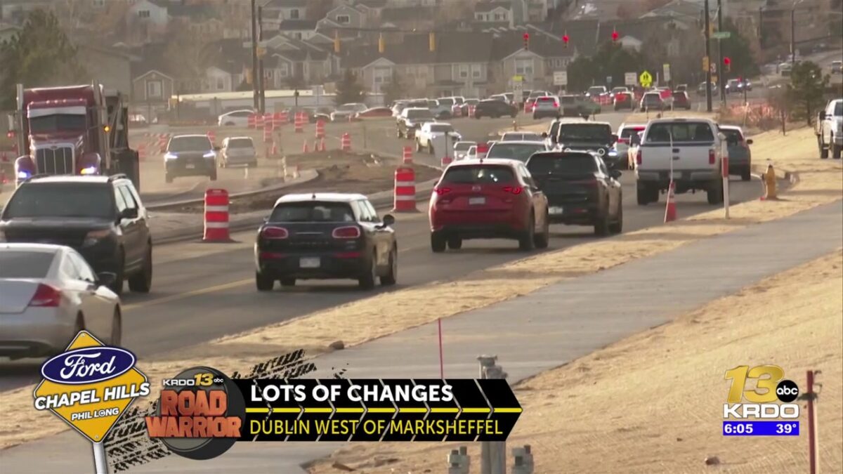 Next phase of upgrades near Dublin/Marksheffel intersection in NE Colorado Springs underway