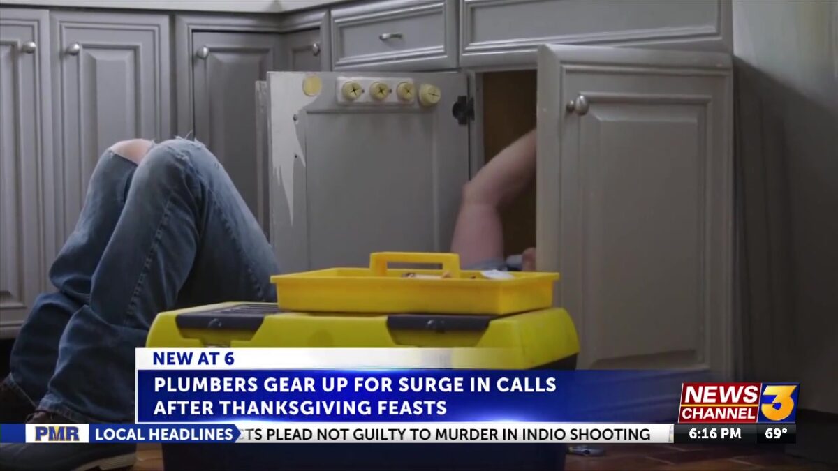 Plumbers gear up for surge in service calls after Thanksgiving feasts