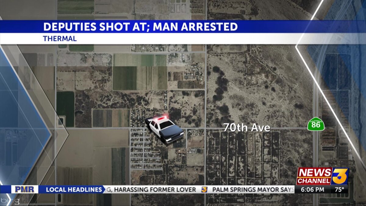 Three arrested on suspicion of shooting at Sheriff’s deputies in Thermal