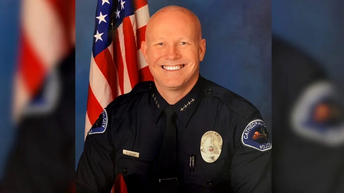 Cathedral City Police Chief George Crum to retire later this month