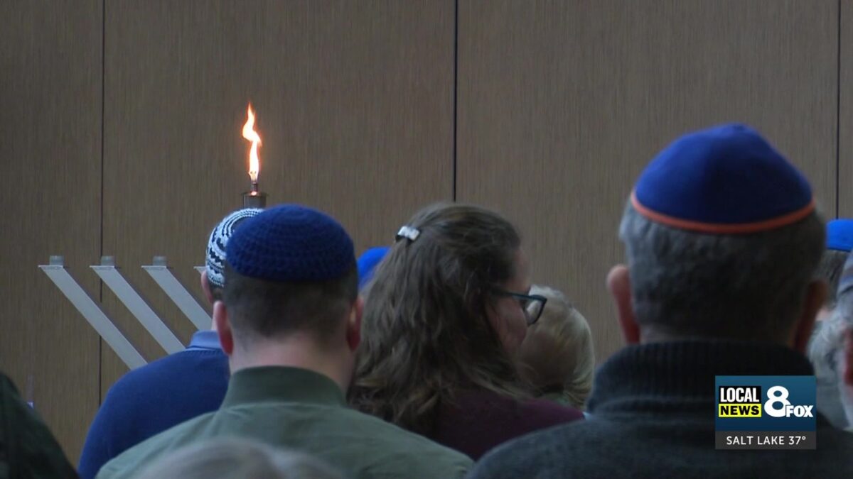 A Message of Light in the Darkness: Idaho Falls community Celebrates first night of Hanukkah