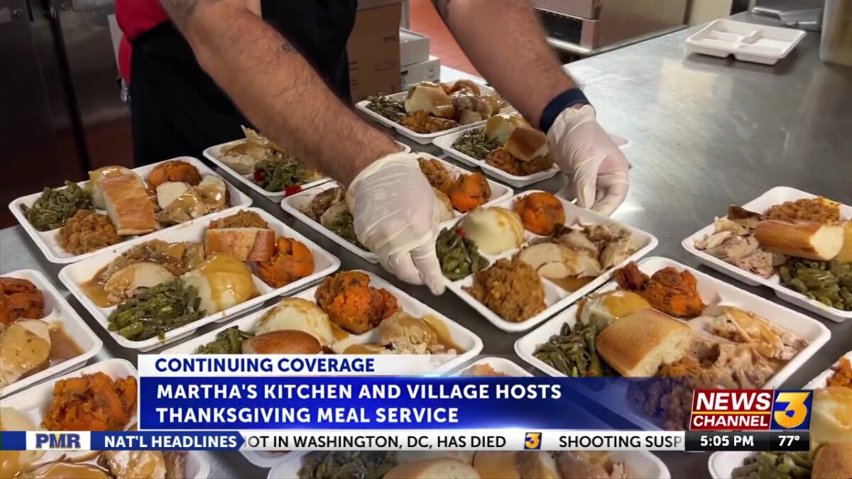 Martha’s Village hosts annual Thanksgiving meal service