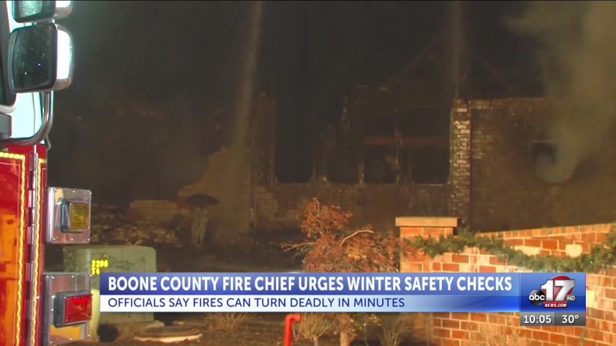 Boone County Fire Protection chief shares winter safety tips as house fires spread faster