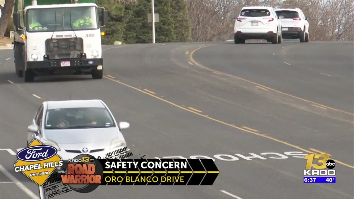 Re-striping of Oro Blanco Drive in Colorado Springs draws criticism from some neighbors