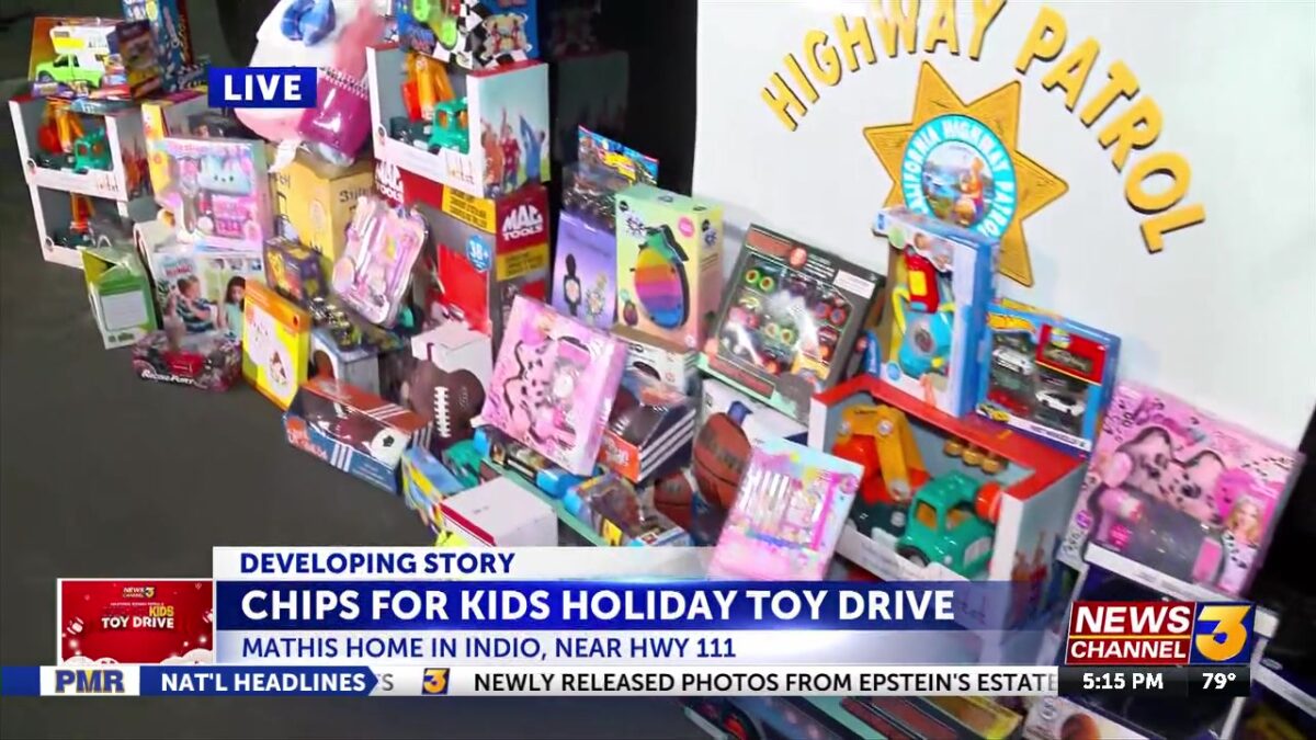 Help local families by donating to ‘CHiPs for Kids’ toy drive at Mathis Home in Indio Today