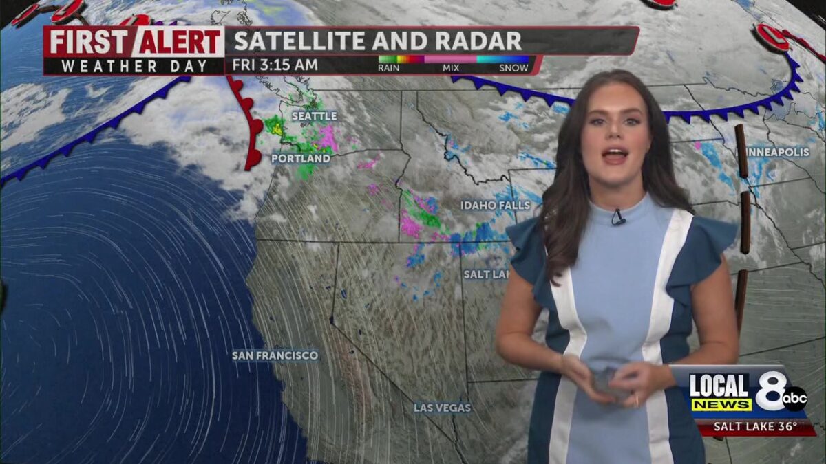 Scattered snow showers through Eastern Idaho and Winter Storm Warning still in affect for mountainous areas
