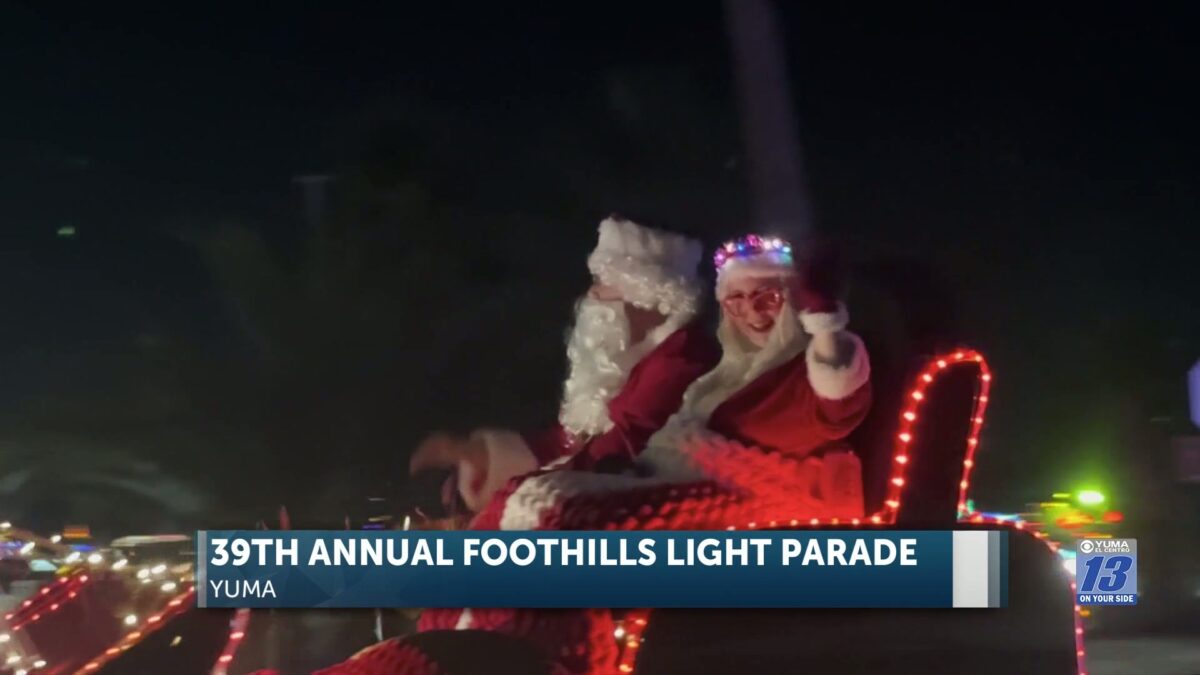 2025 Foothills light parade in Yuma