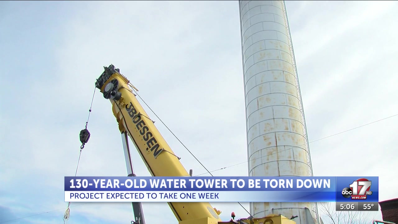 Old water tower coming down in Jefferson City