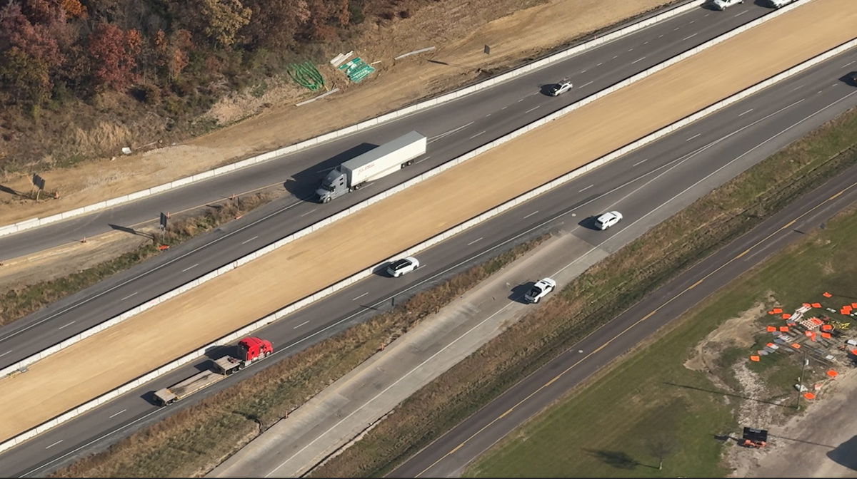 Missouri State Highway Patrol uses stopwatch to enforce work zone speed limits from the air