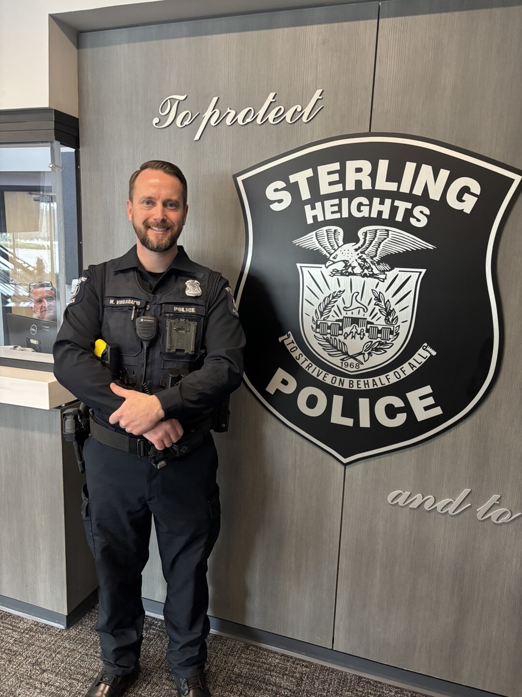 A Sterling Heights police officer sprung into action earlier this week