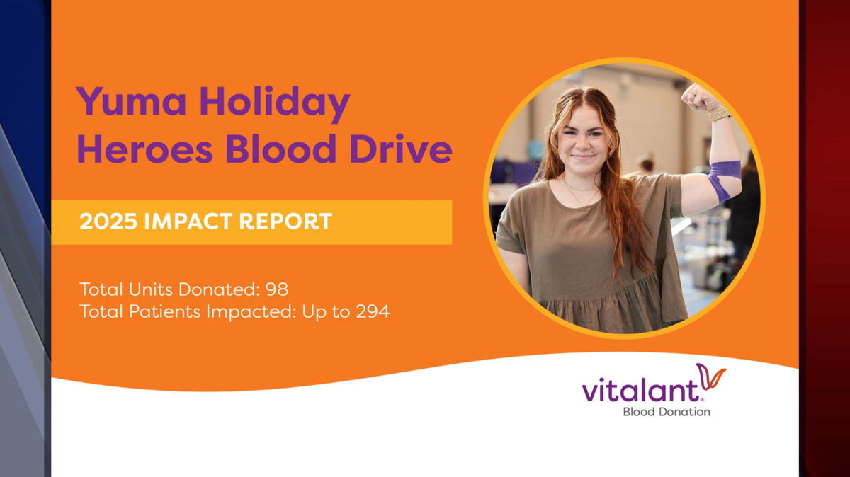 Vitalant provides results of the Yuma Holiday Heroes Blood Drive