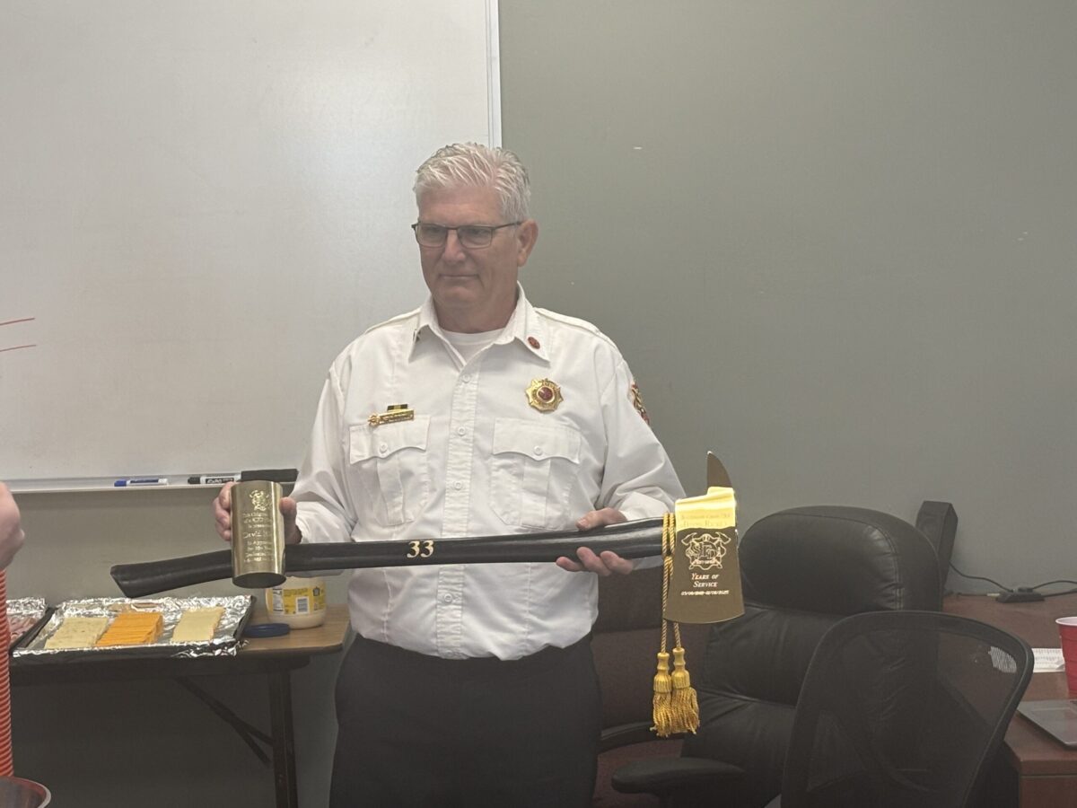 Fire Department honors Battalion Chief for over 36 years of service