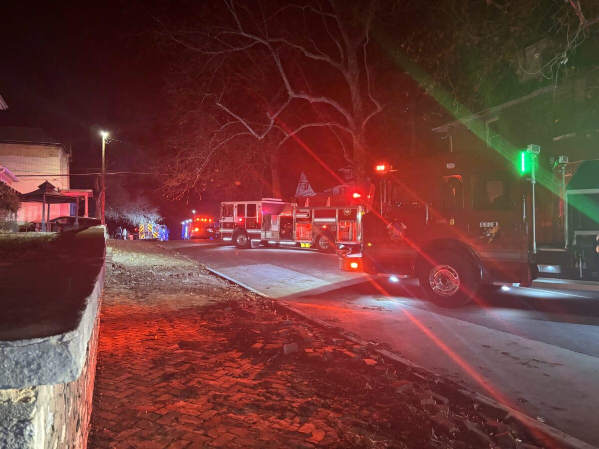 Monday fire displaces three families