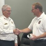 Battalion Chief Dave Richey honored by Fire Department as decades-long career comes to a close