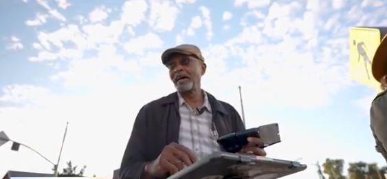 Altadena recently marked one year since the devastating Eaton Fire. Watercolor painter Keni "Arts" Davis is still setting up his easel around the neighborhood