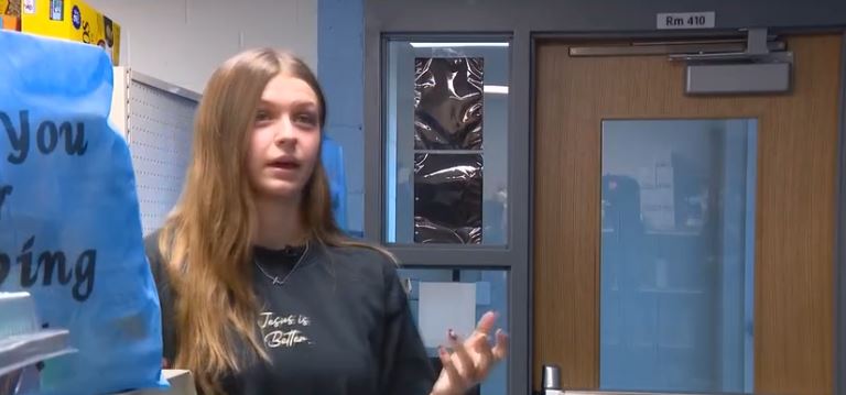 During the first semester of her senior year at Ames High School