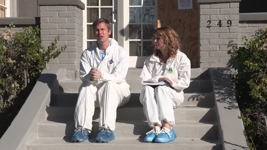 Szwarc and Thompson's house remained standing. In the days after the fire