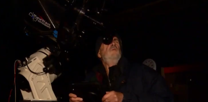 A few dozen people made their way to the Placerville Observatory on Monday night